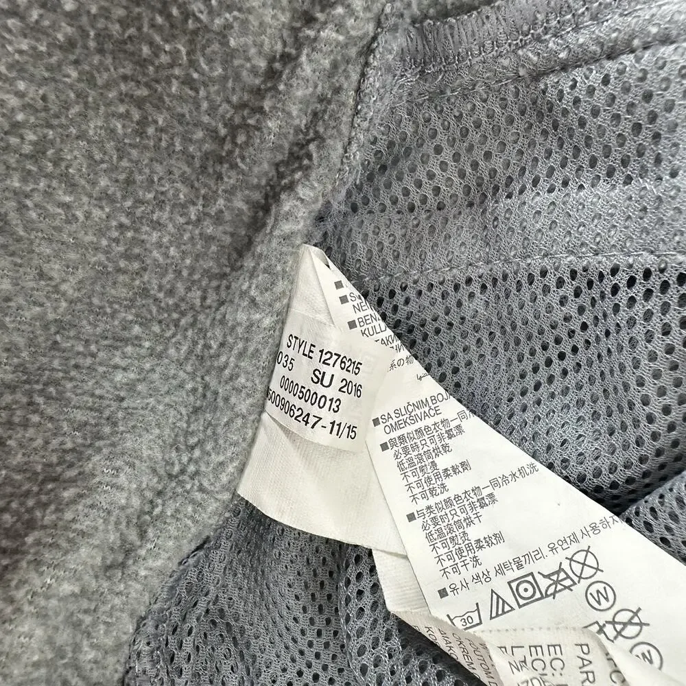 Under Armour Jacket Womens Medium Performance‎ Fleece Gray Loose Zip Cold Gear